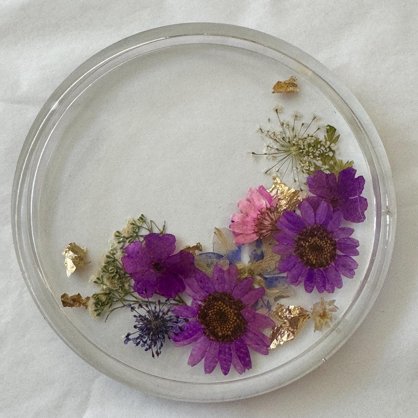 Floral Resin Coaster (single)